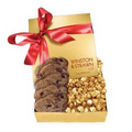 The Chairman Caramel Popcorn and Cookies Box - Gold